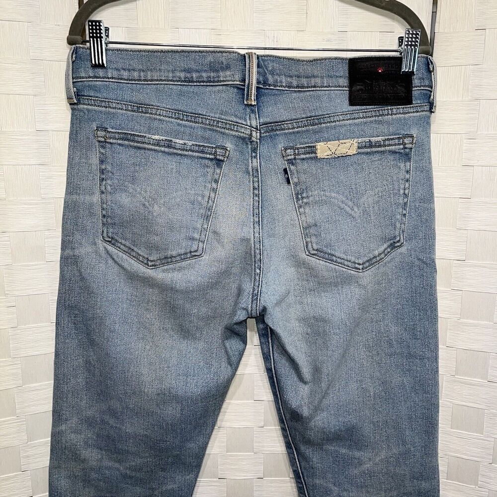 Levi’s Made&Crafted Patch Distressed Selvage Jeans Boyfriend Fit Size 28 - Picture 5 of 14
